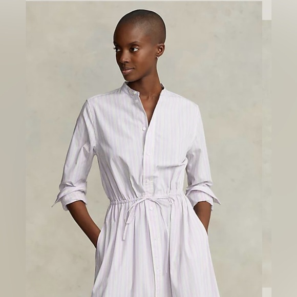 NWT Polo Ralph Lauren Pleated-Hem Drawstring Dress - Picture 3 of 8